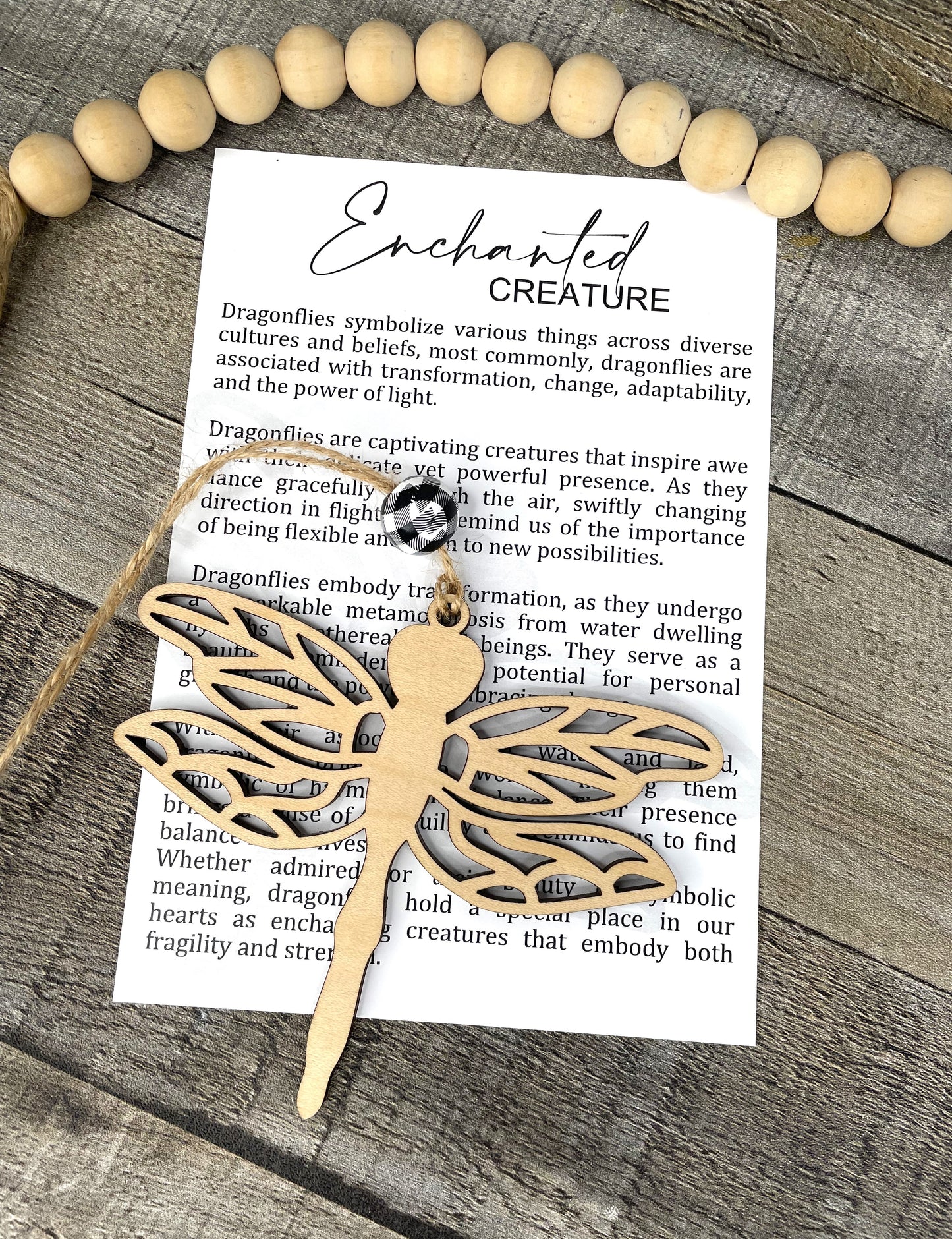 Story Card Ornament - Car Charms: Dragon Fly