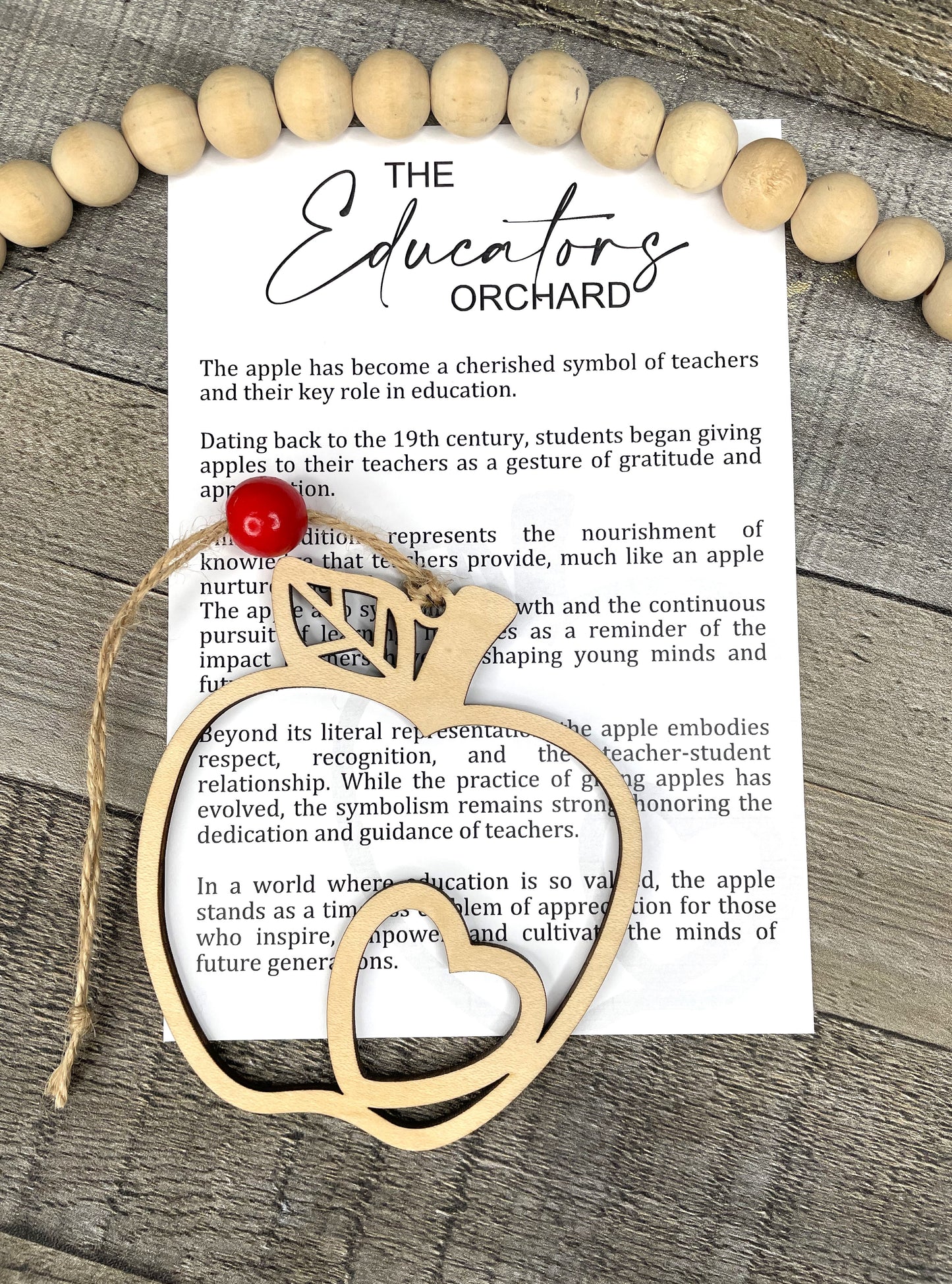 Story Card Ornament - Car Charms: Apple