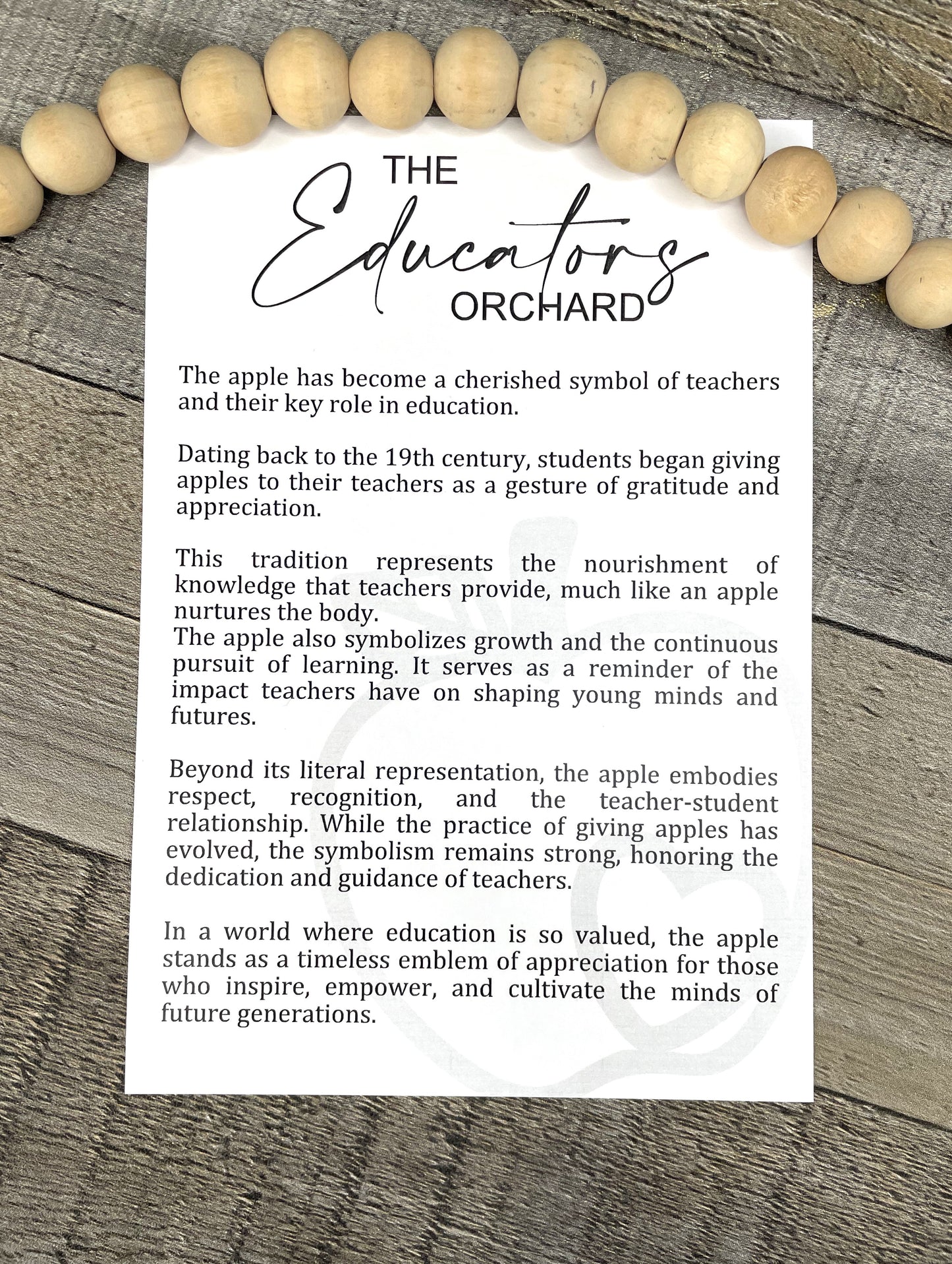 Story Card Ornament - Car Charms: Apple
