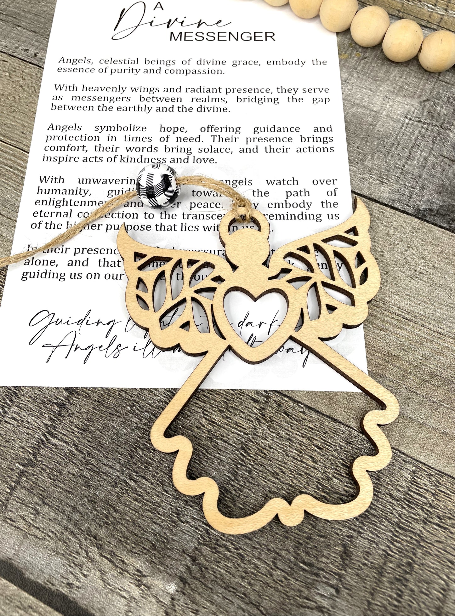 Story Card Ornament - Car Charms: Angel
