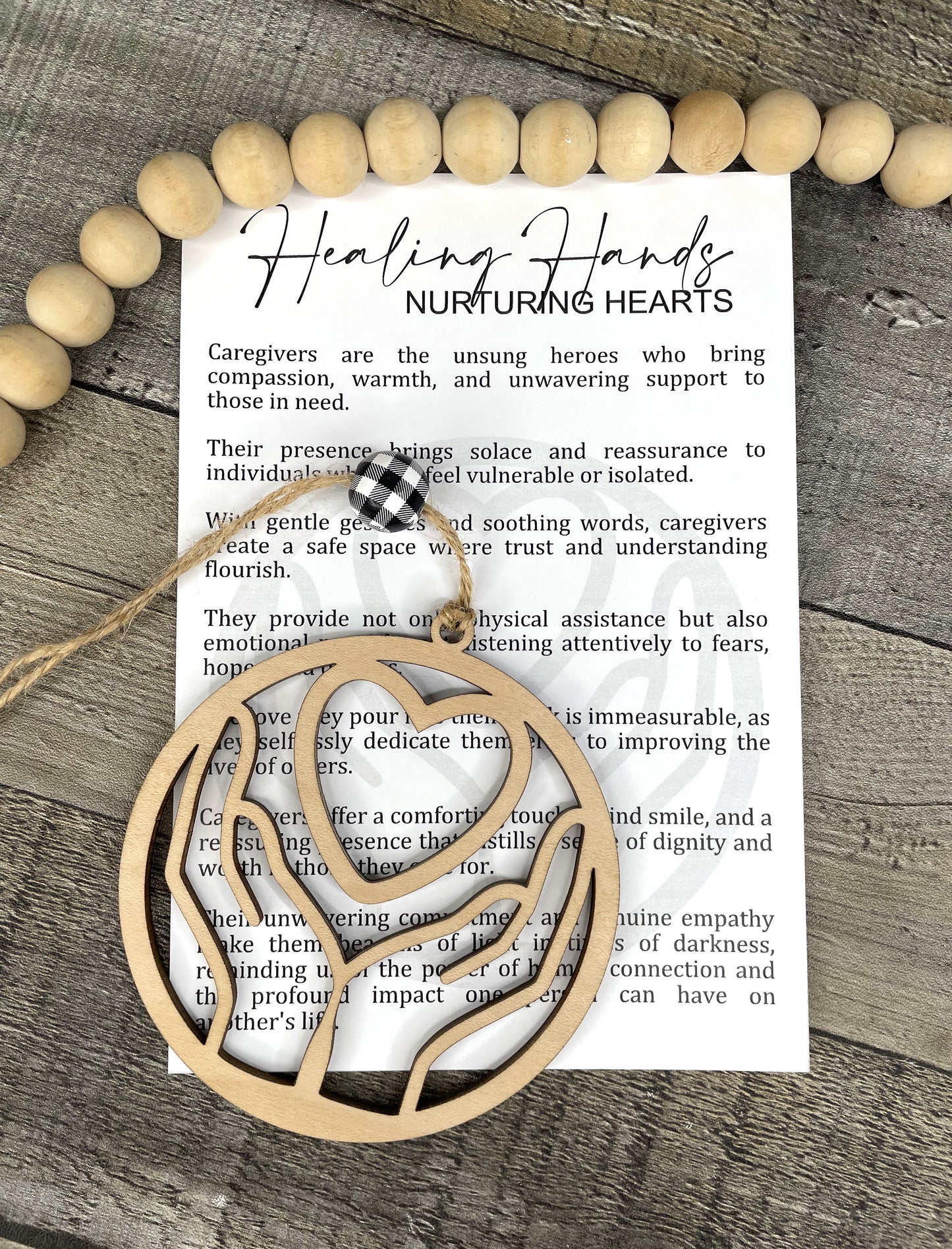 Story Card Ornament - Car Charms: Healing Hands