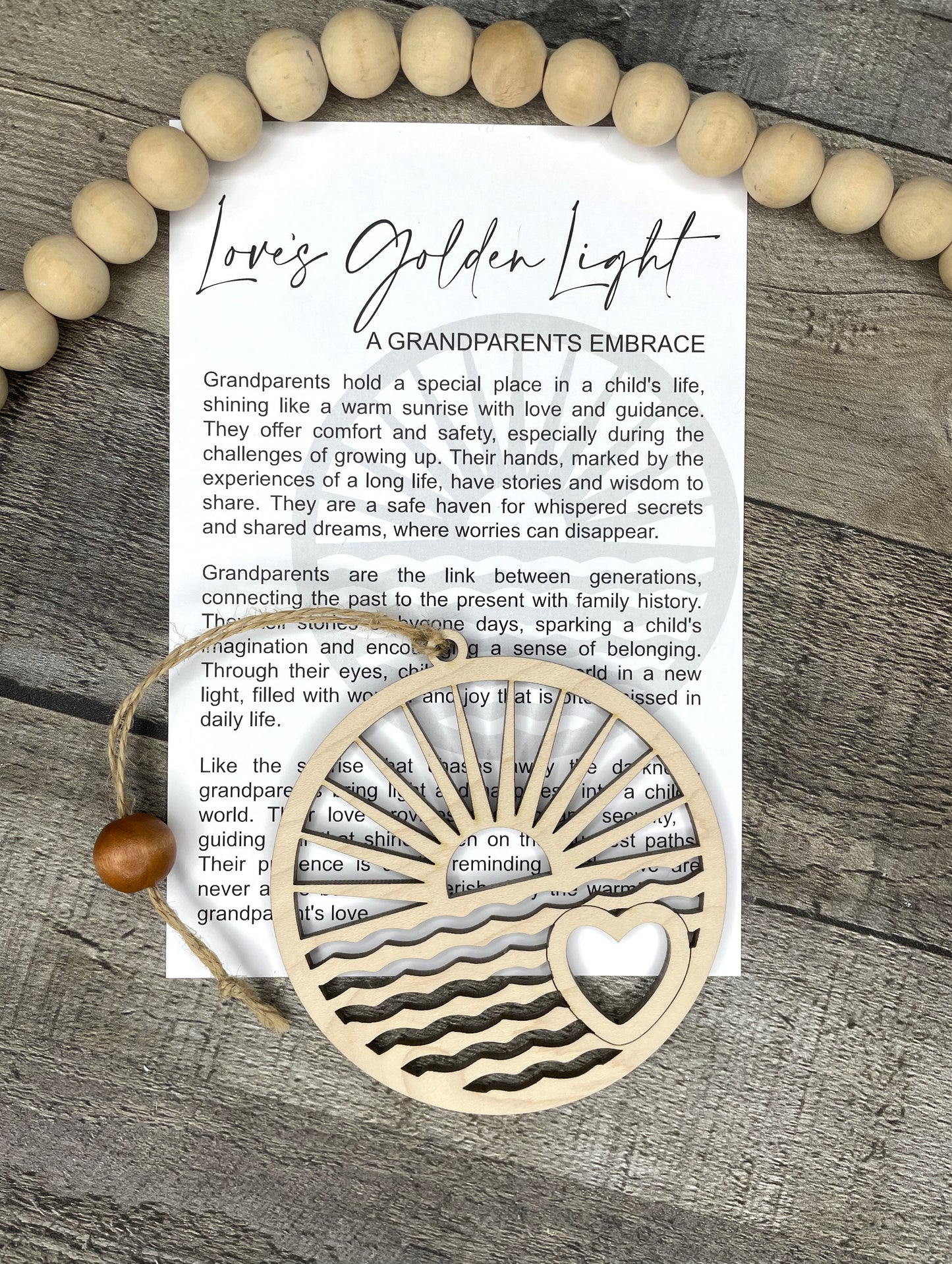 Story Card Ornament - Car Charms: Grandparents