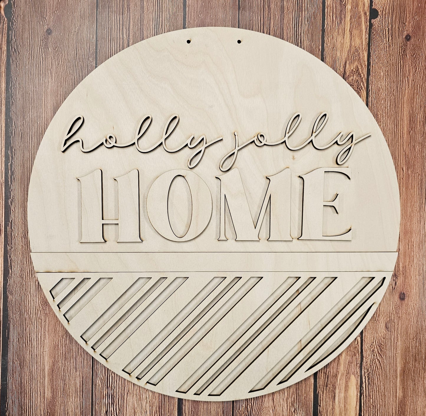 Holly Jolly Home: 3D Round Door Hanger