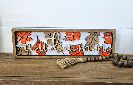 Shelf Sitter 3D: Autumn Leaves