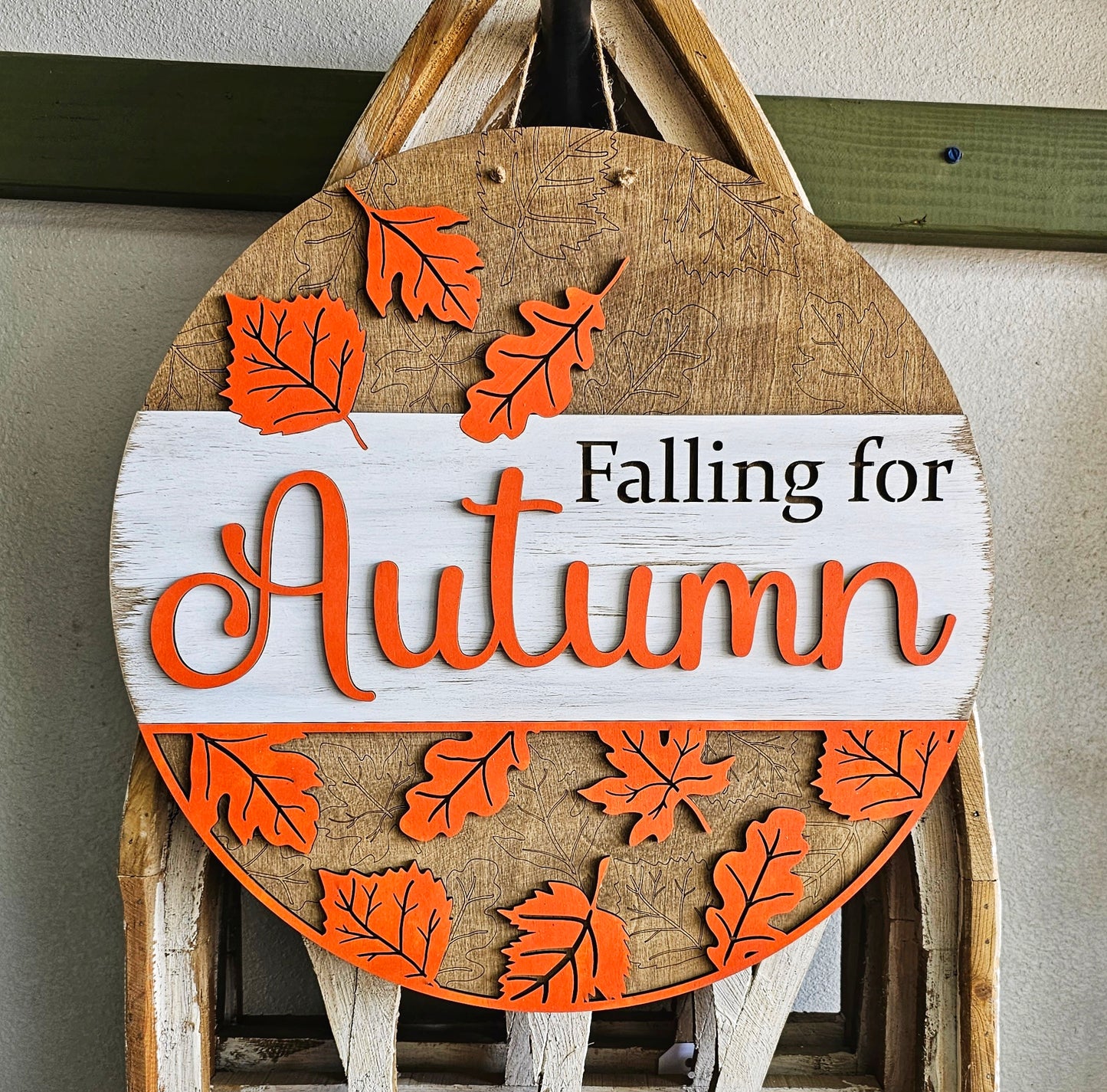Falling for Autumn: 3D Round Door Hanger