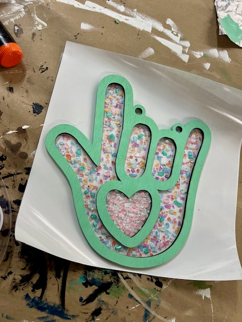 SAT NOV 8TH @ 12PM | RESIN FAUX STAINED GLASS PROJECT