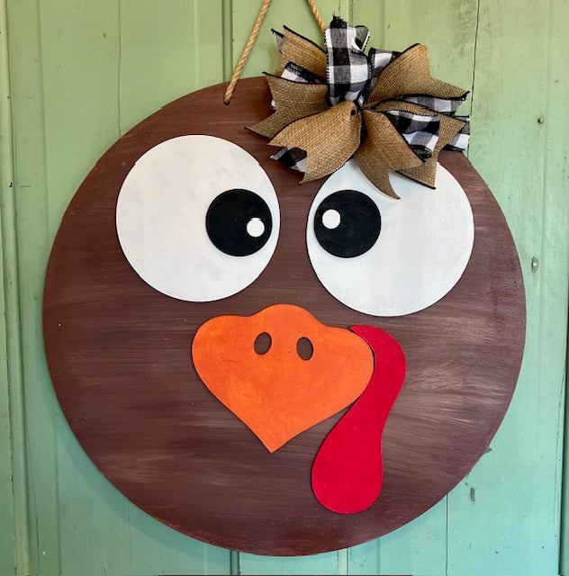 Turkey Face: 3D Round Door Hanger
