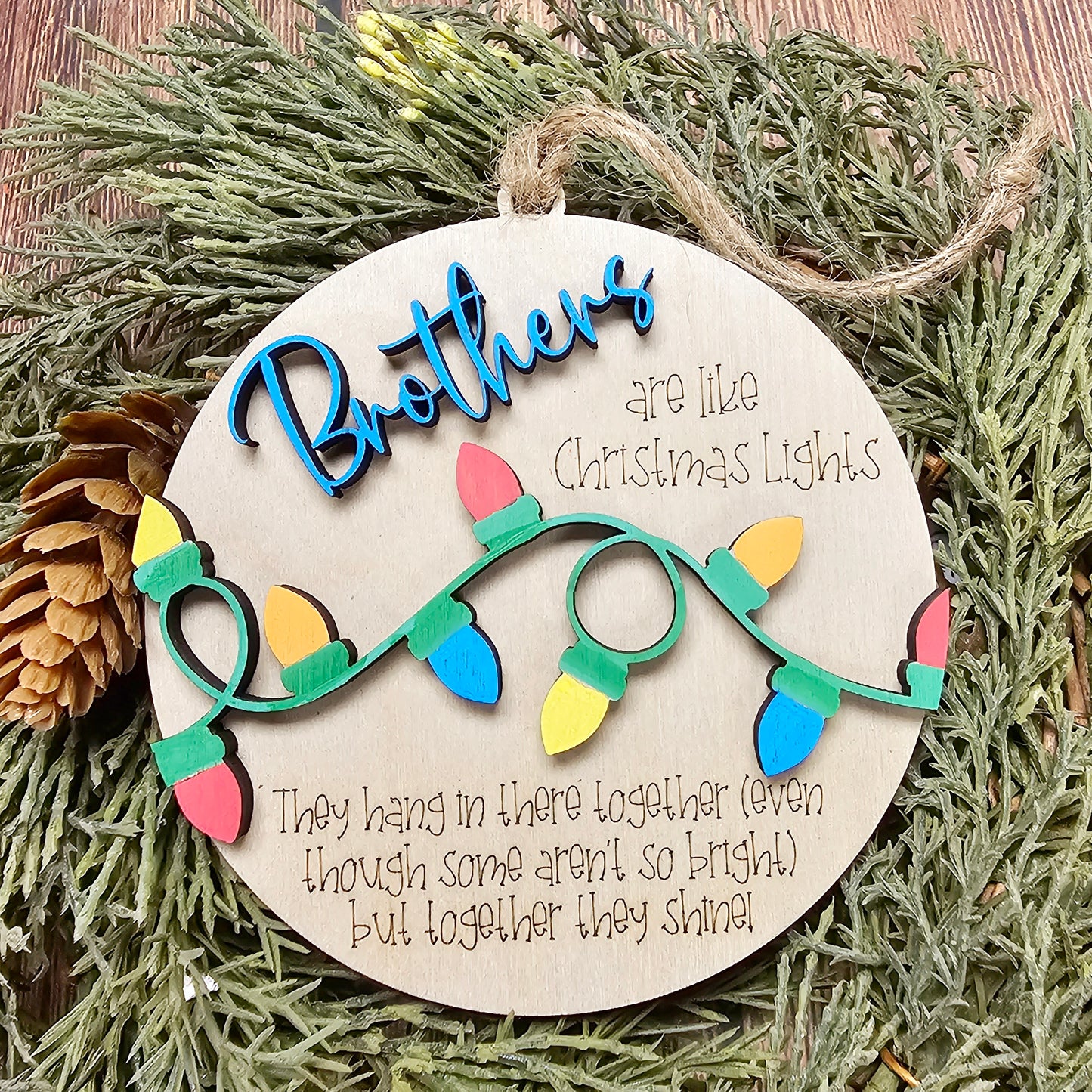 Holiday Ornament - Friends Are Like Christmas Lights