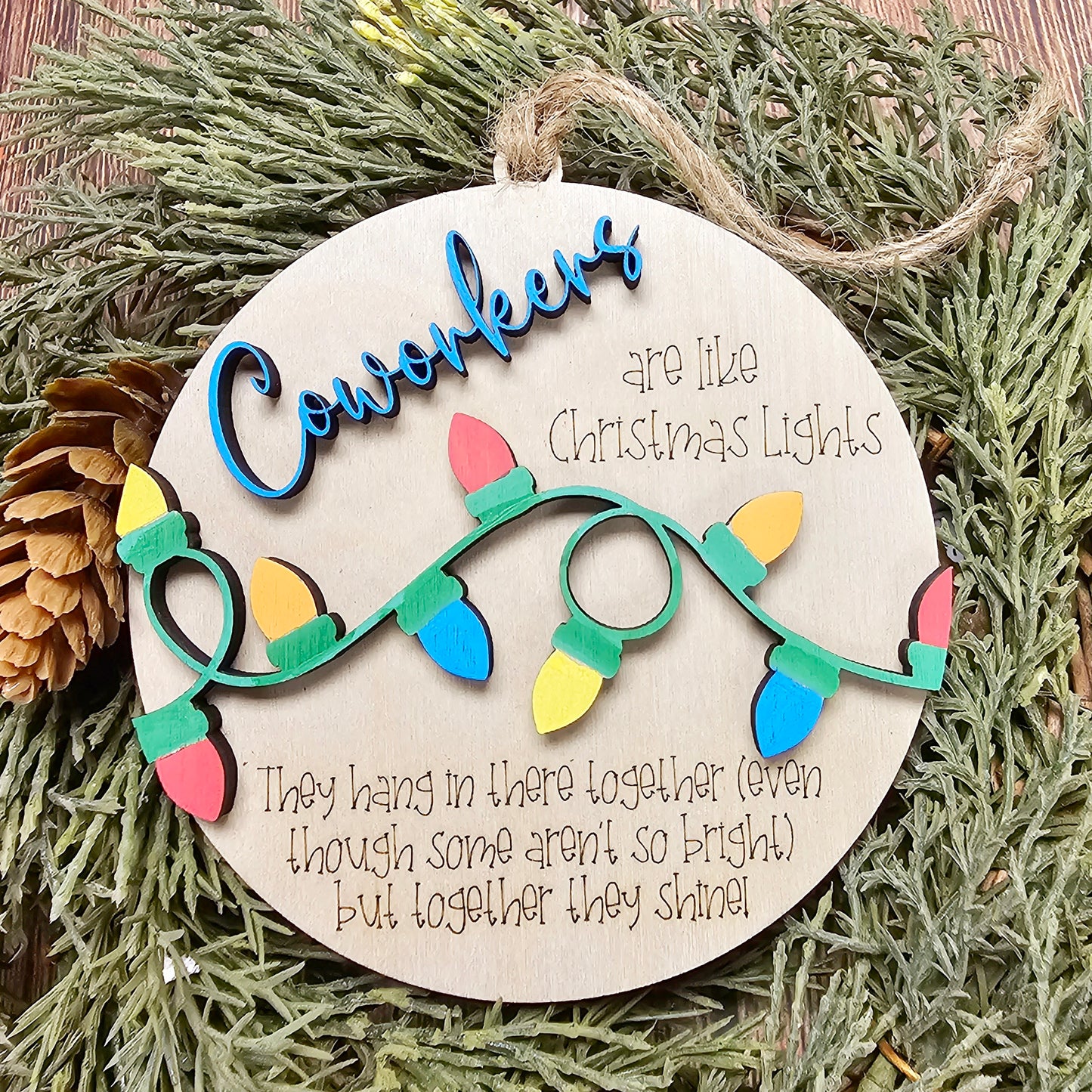 Holiday Ornament - Friends Are Like Christmas Lights