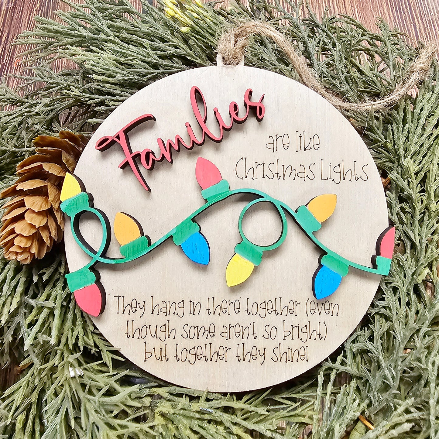 Holiday Ornament - Friends Are Like Christmas Lights