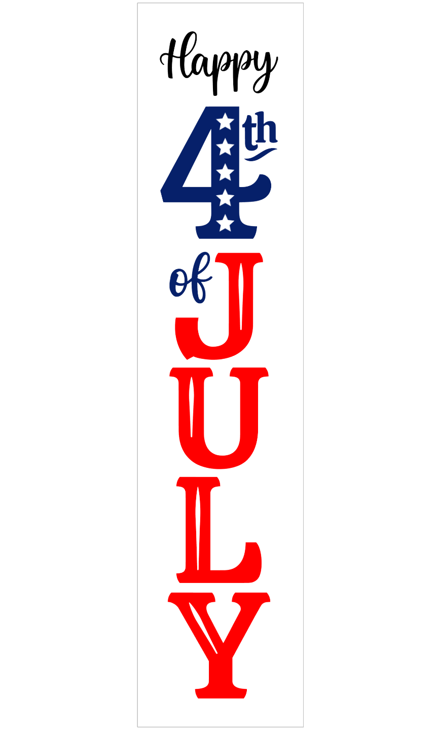 Porch Leaner | Happy 4th of July