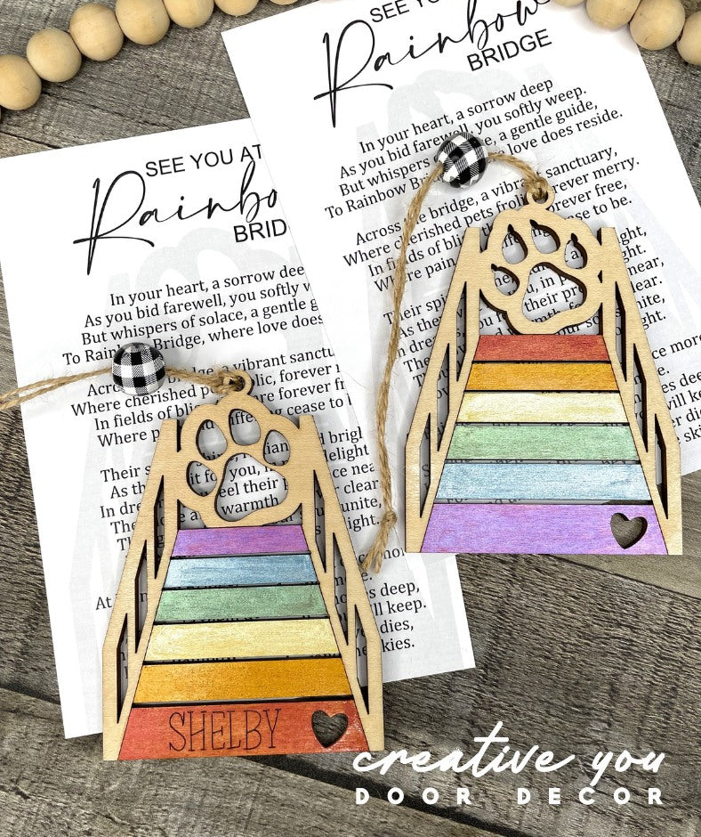 Story Card Ornament - Car Charms: Rainbow Bridge