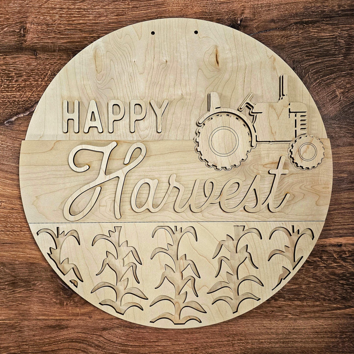 Happy Harvest: 3D Round Door Hanger