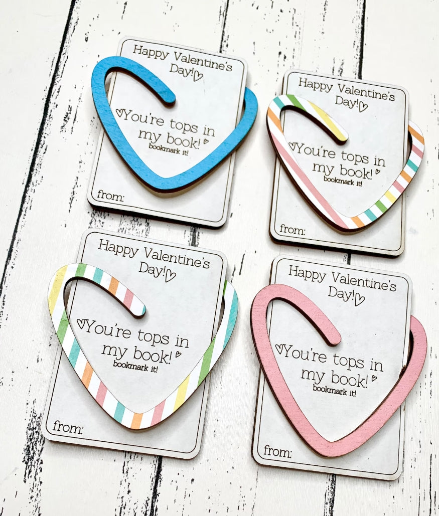 Valentine's Day Heart Bookmark | For Kids