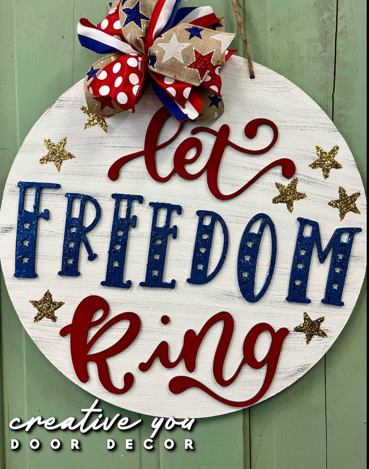 Let Freedom Ring: 3D Round Door Hanger