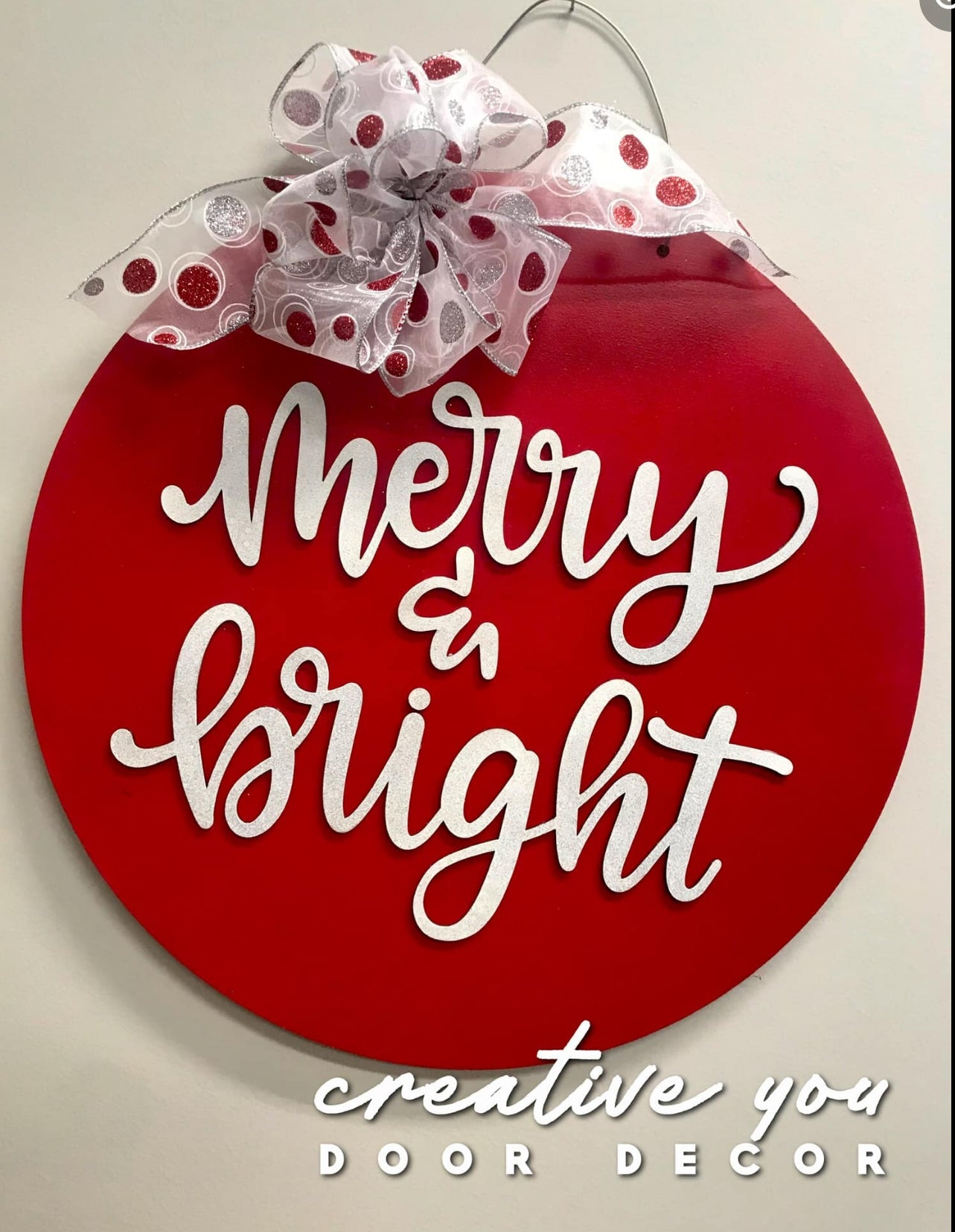 Merry & Bright: 3D Round Door Hanger