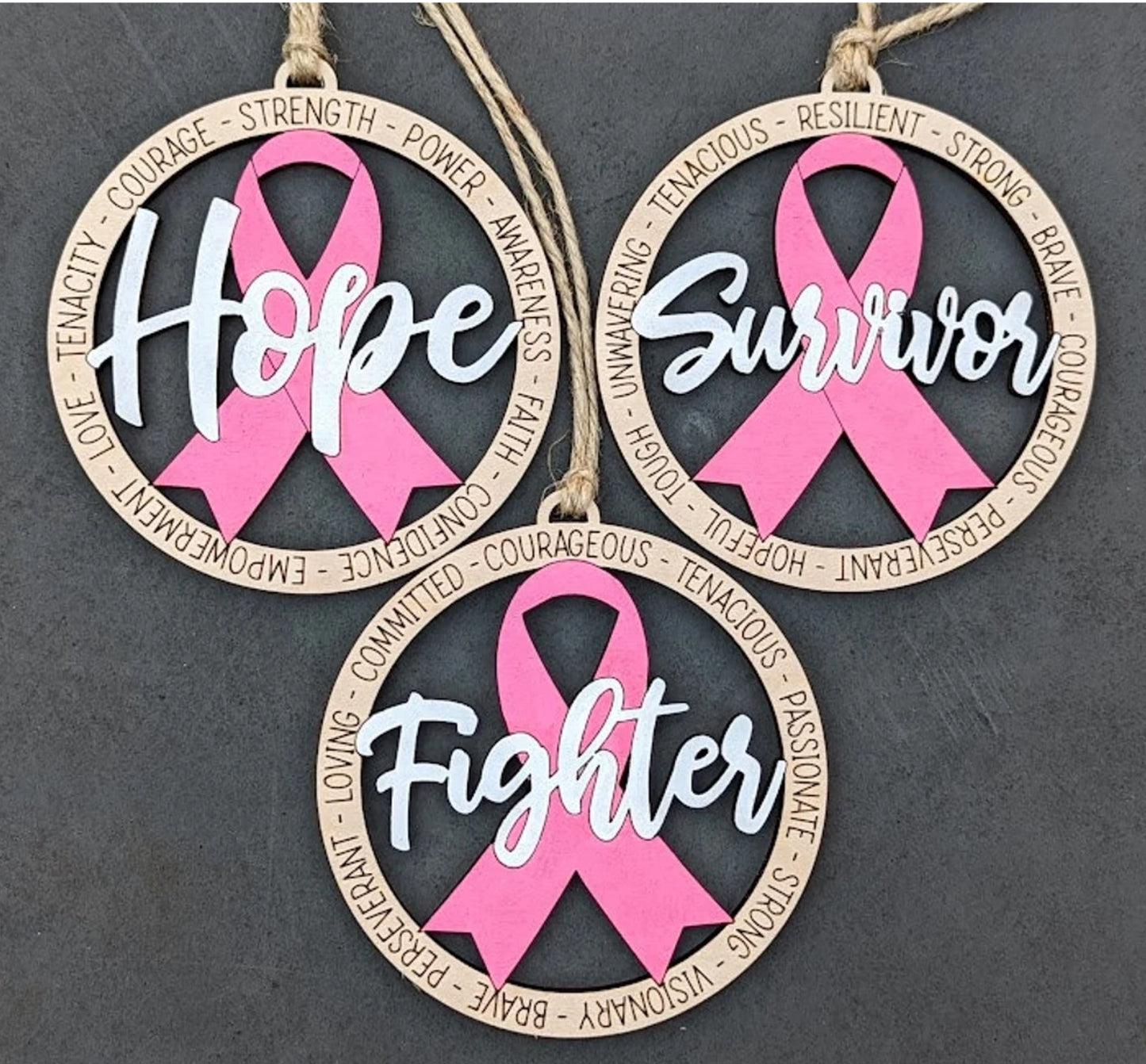Holiday Ornament - Breast Cancer Awareness
