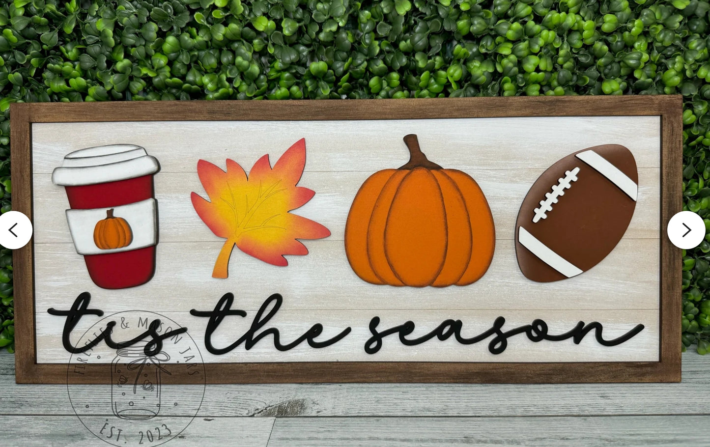 TIS THE SEASON FALL FOOTBALL SIGN