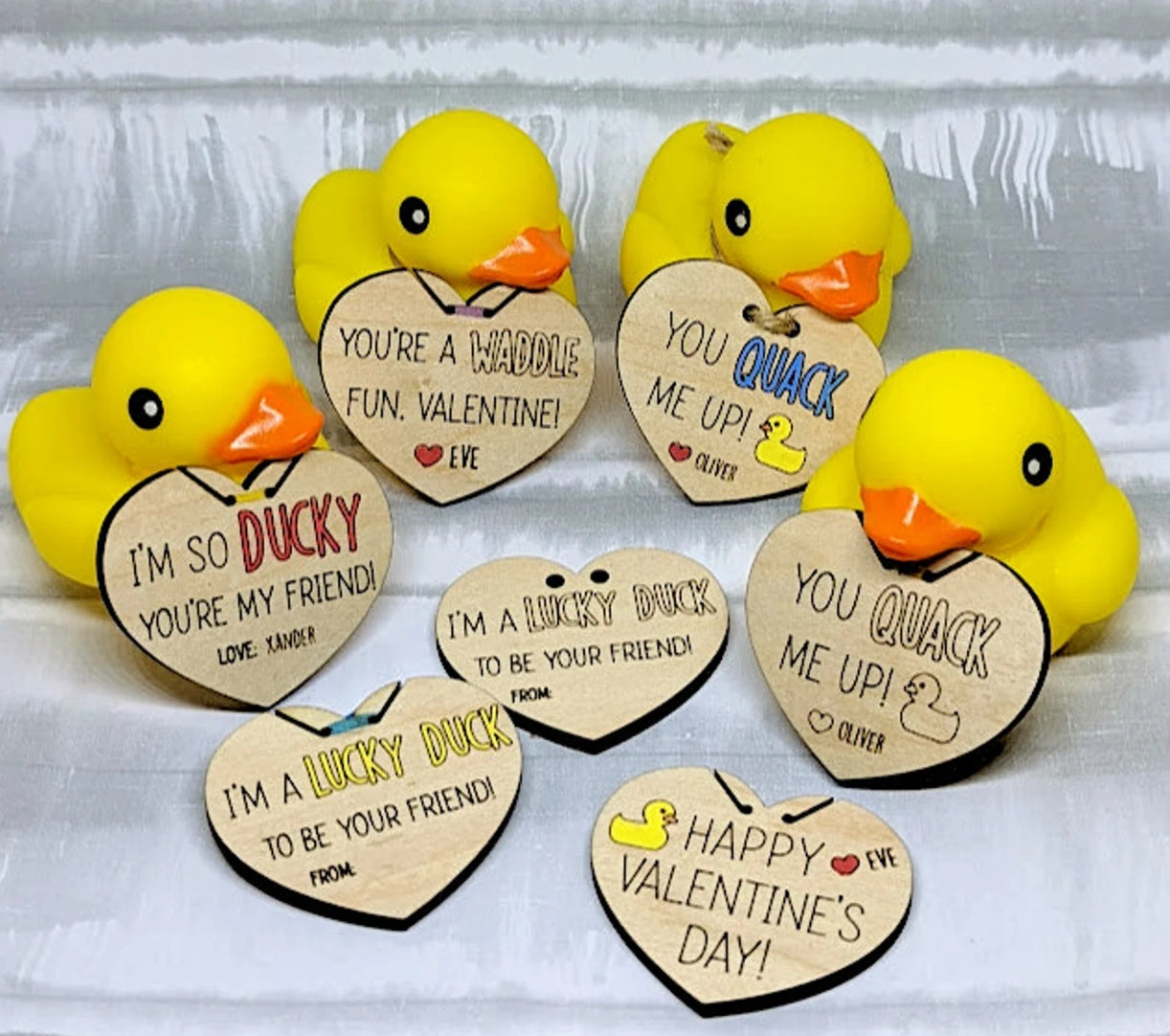 Valentine's Day Rubber Duck Tag | For Kids