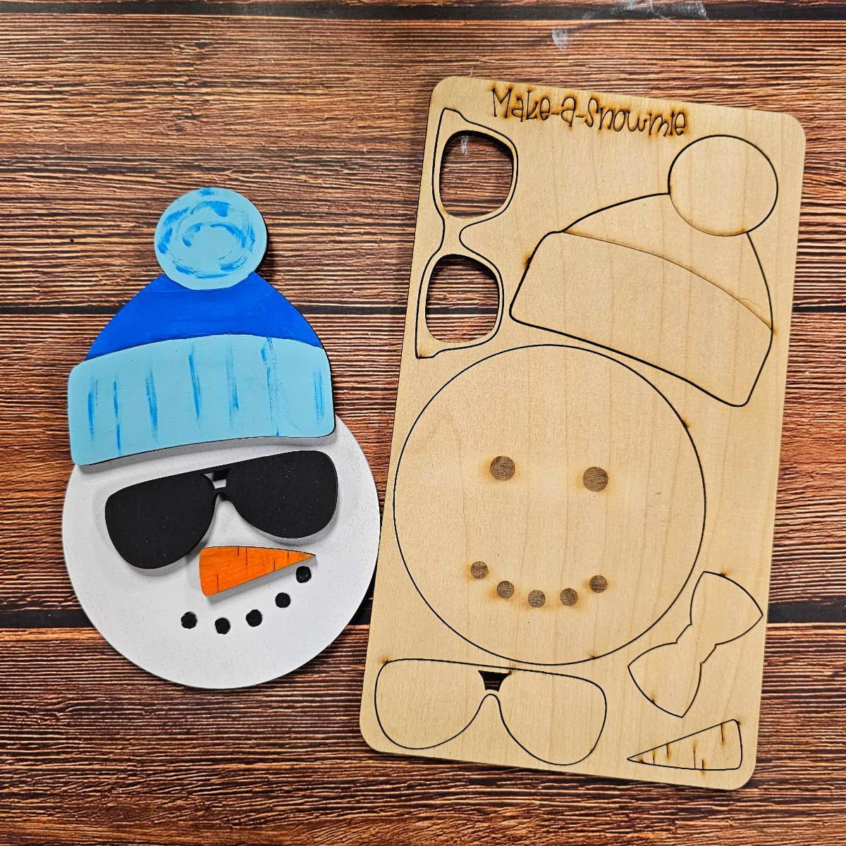 Kids Build a Snowmie: 3D Pop Out Kit