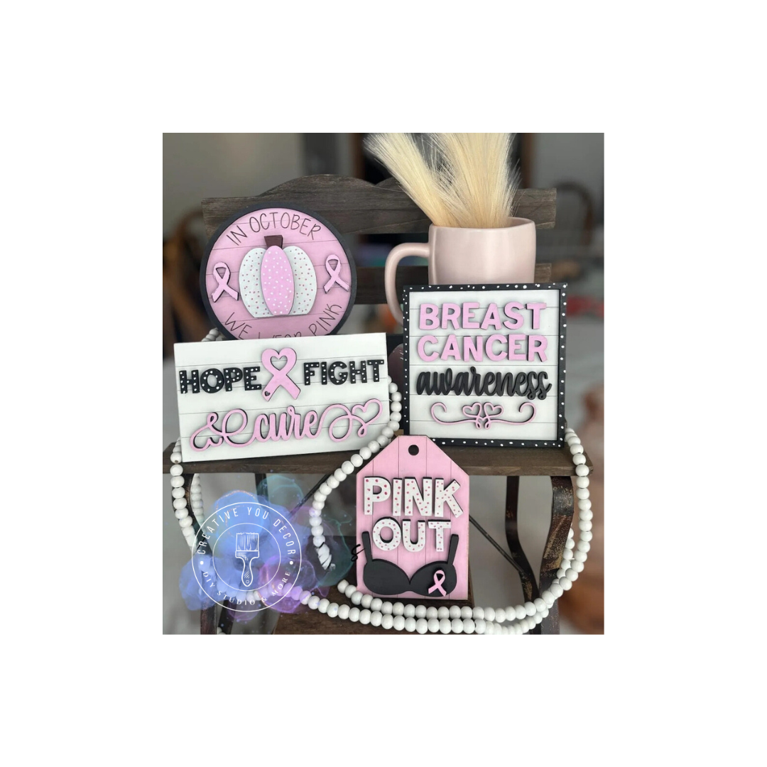 Tiered Tray: Breast Cancer Awareness