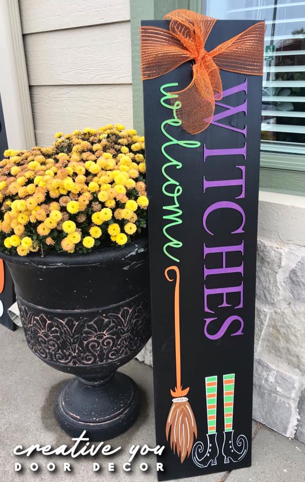Porch Leaner | Welcome Witches