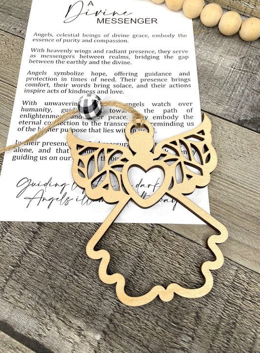 Story Card Ornament - Car Charms: Angel