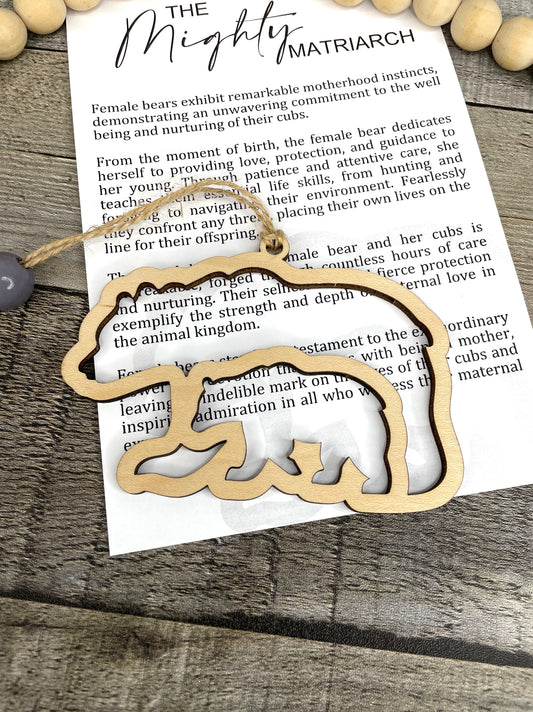 Story Card Ornament - Car Charms: Bear & Cub