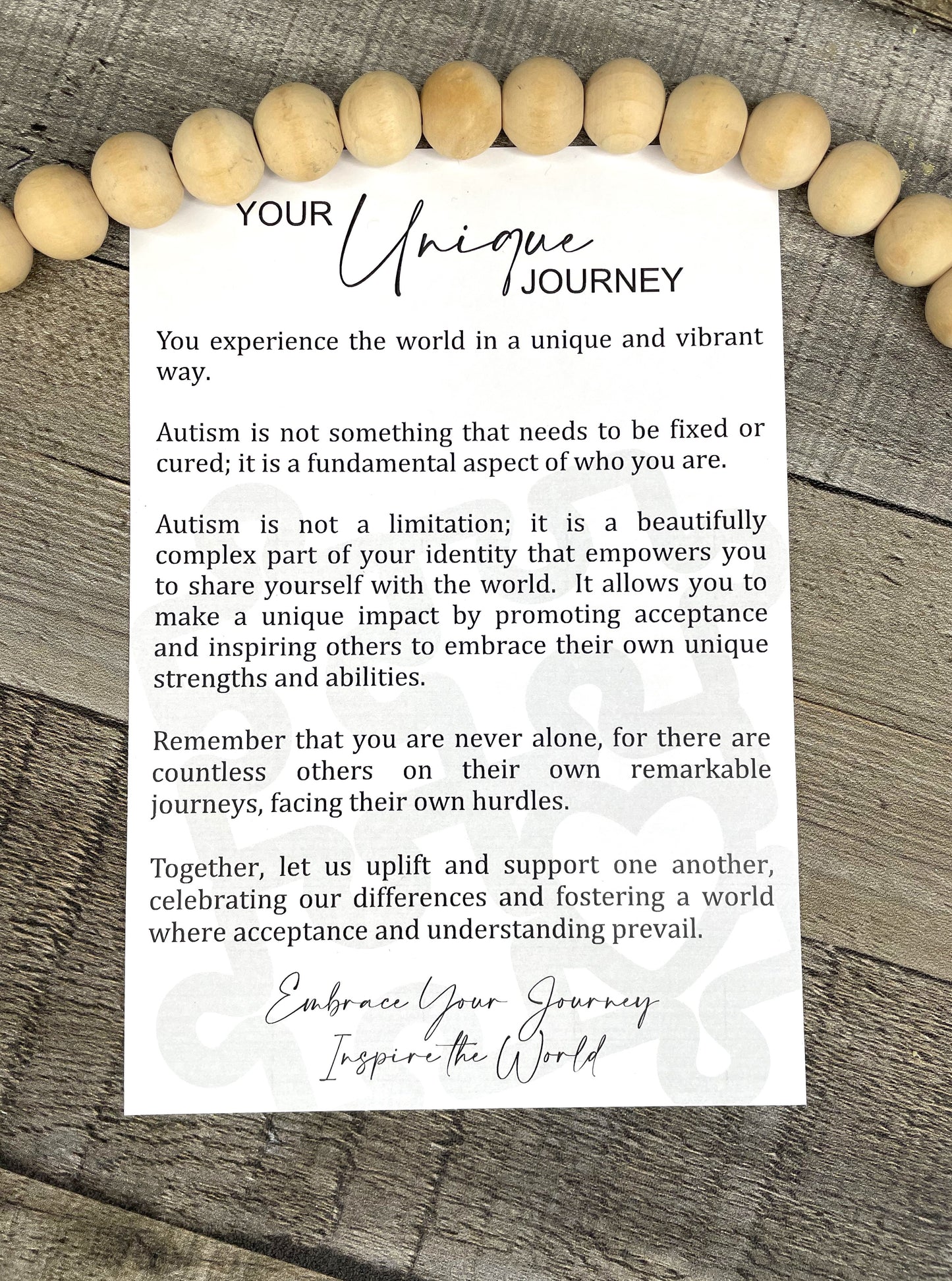 Story Card Ornament - Car Charms: Puzzle Piece
