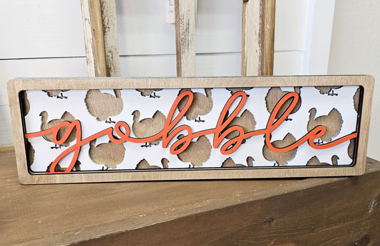 Shelf Sitter 3D: Thankful Turkeys