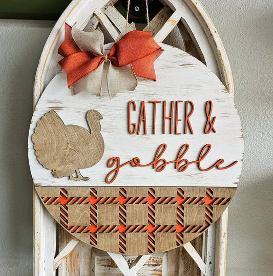 Gather & Gobble: 3D Round Door Hanger