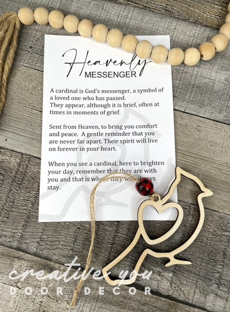 Story Card Ornament - Car Charms: Cardinal