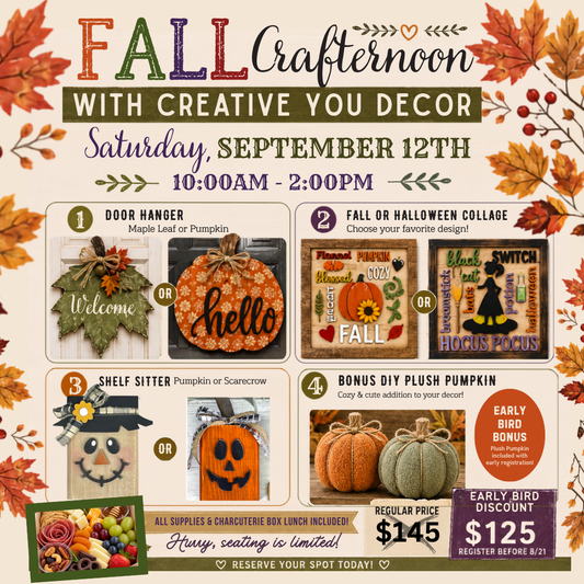 FALL CRAFTERNOON | SAT SEPT 12TH @ 10AM-2PM