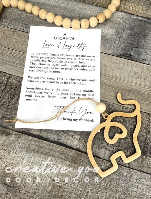 Story Card Ornament - Car Charms: Elephant