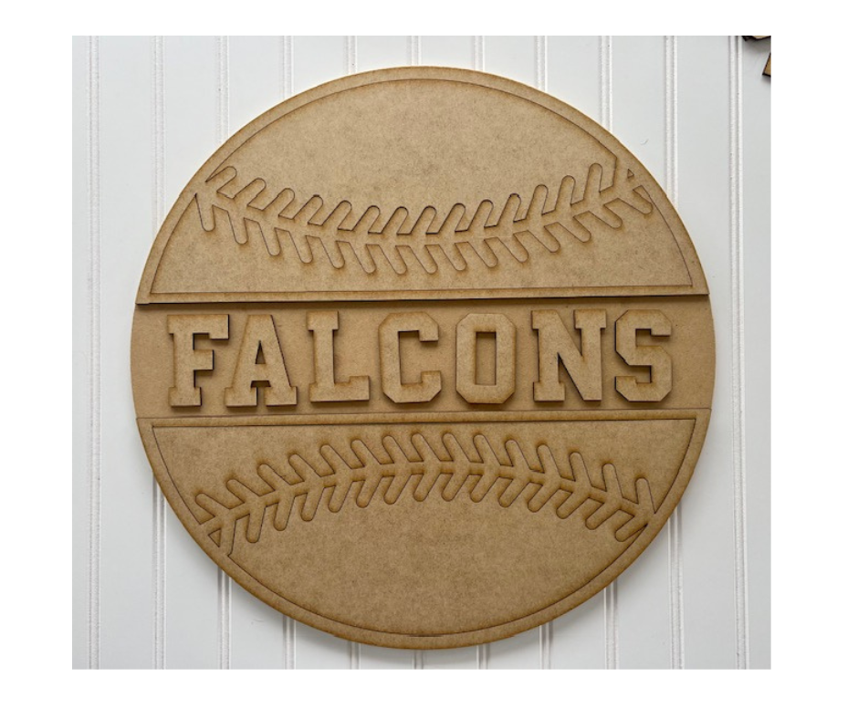 Sports Ball: Personalized 3D Round Door Hanger