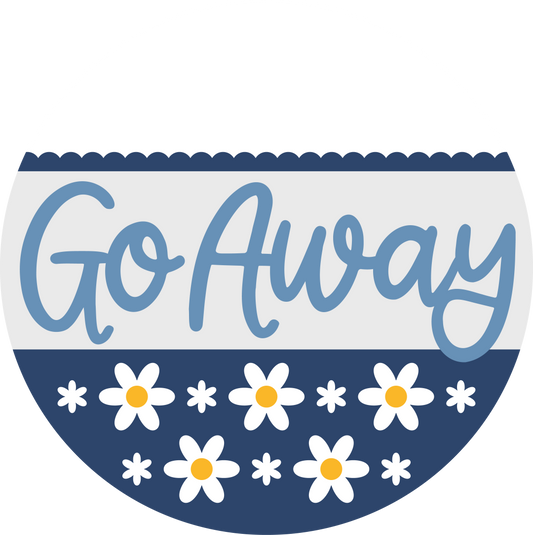Go Away: 3D Round Door Hanger