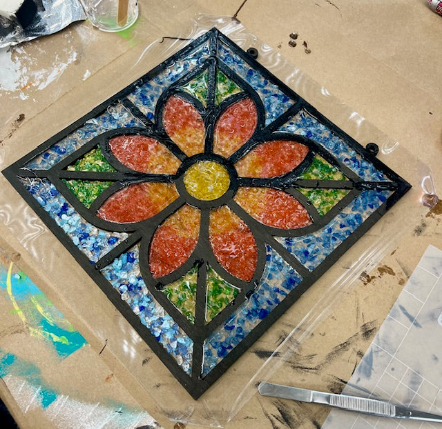 RESIN FAUX STAINED GLASS PROJECT | PRIVATE EVENT | SAT AUG 8TH @ 11:00AM