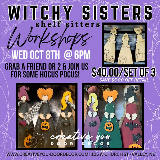 WITCHY SISTERS WORKSHOP | PUBLIC EVENT | WED OCT 8TH | 6-8PM