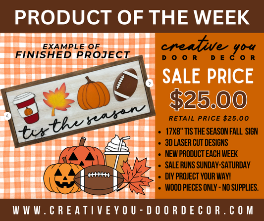 PRODUCT OF THE WEEK | DIY WOOD BLANK | TIS THE SEASON FALL SIGN