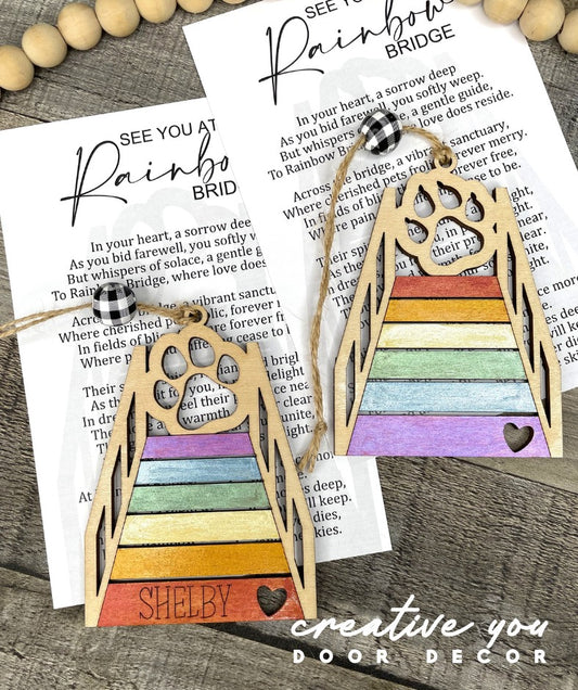 Story Card Ornament - Car Charms: Rainbow Bridge