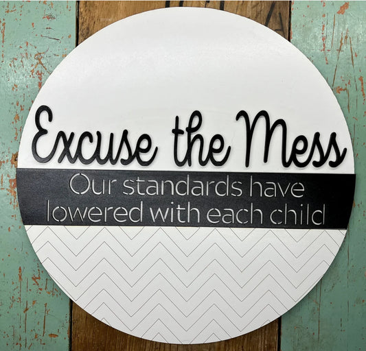 Excuse the Mess: 3D Round Door Hanger