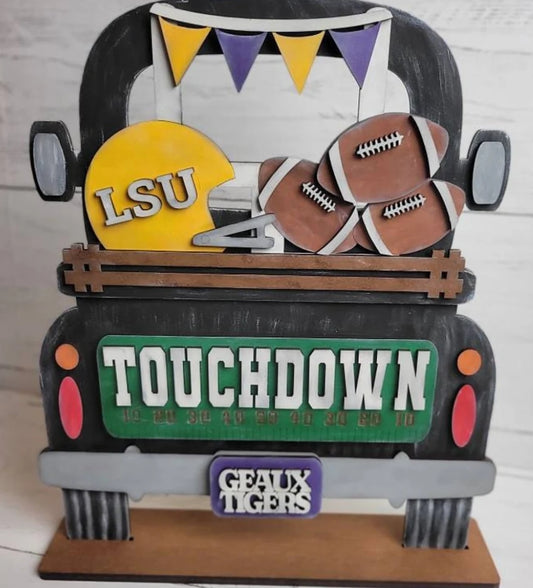 Football Truck Rear - Pick Your Team - 3D Door Hanger