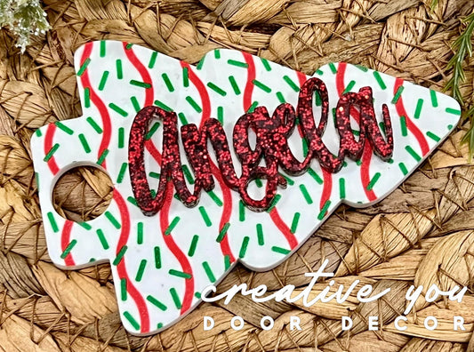 Tumbler Topper: Personalized - Snack Cake Tree
