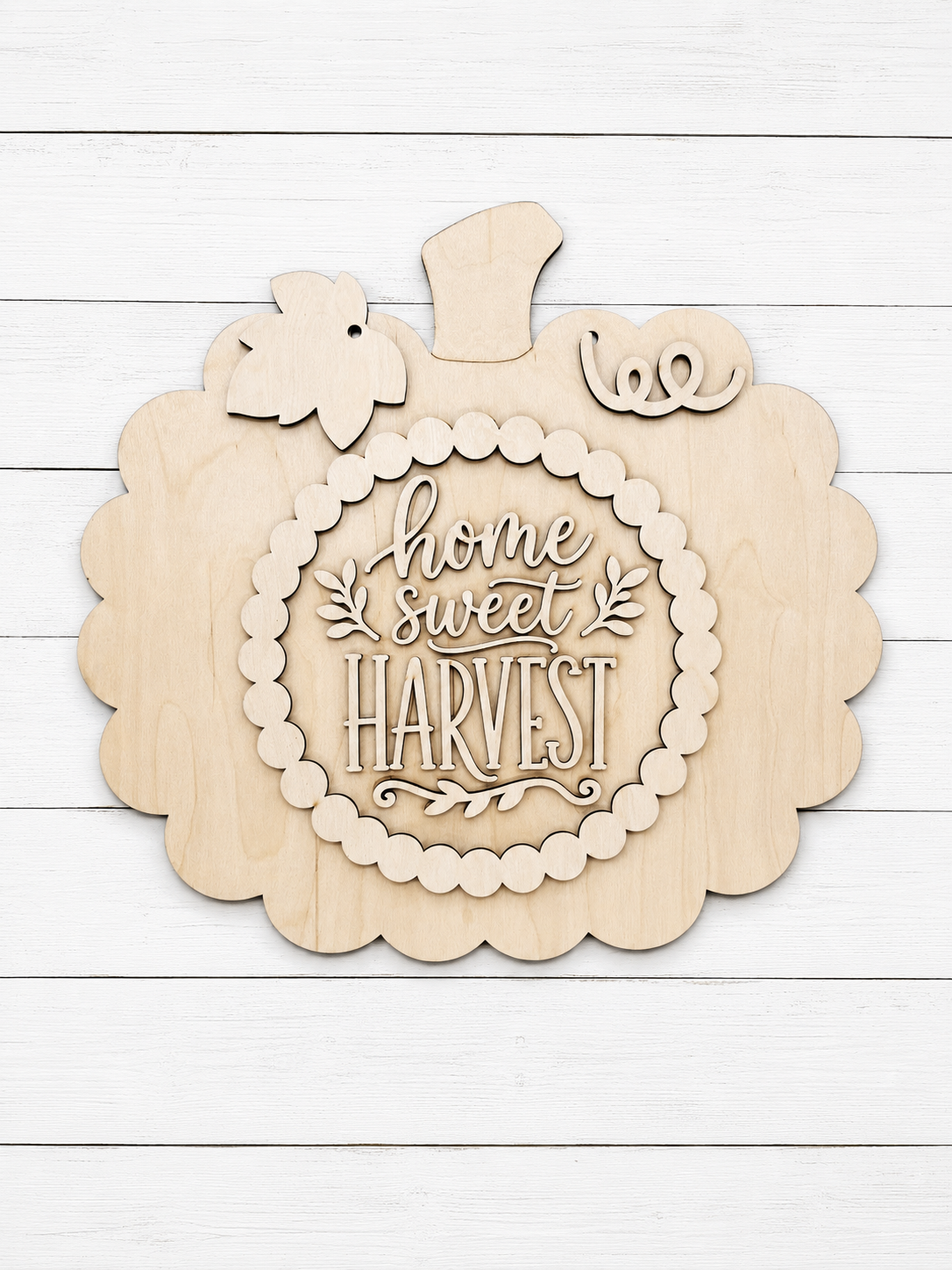 Home Sweet Harvest Pumpkin: 3D Door Hanger