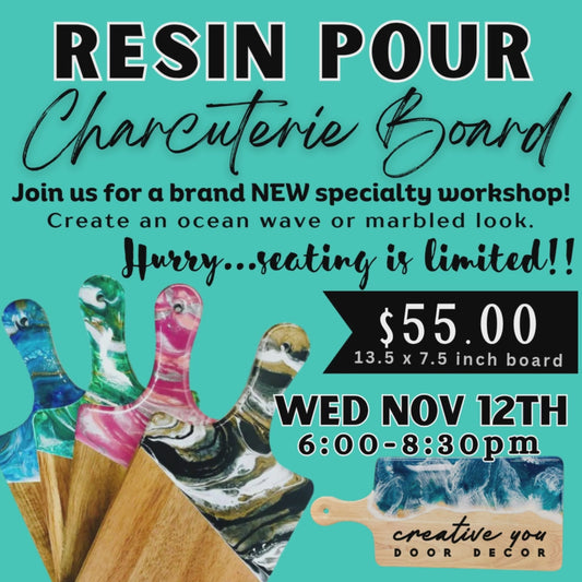 WED NOV 12TH @ 6PM | RESIN POURED CHARCUTERIE BOARD